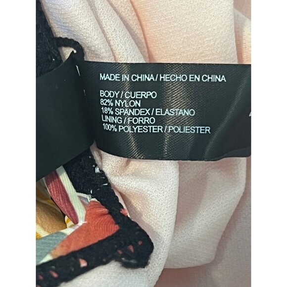 NWT Hurley womens one piece swimsuit padded bra fully lined tropical print Small - Picture 7 of 10